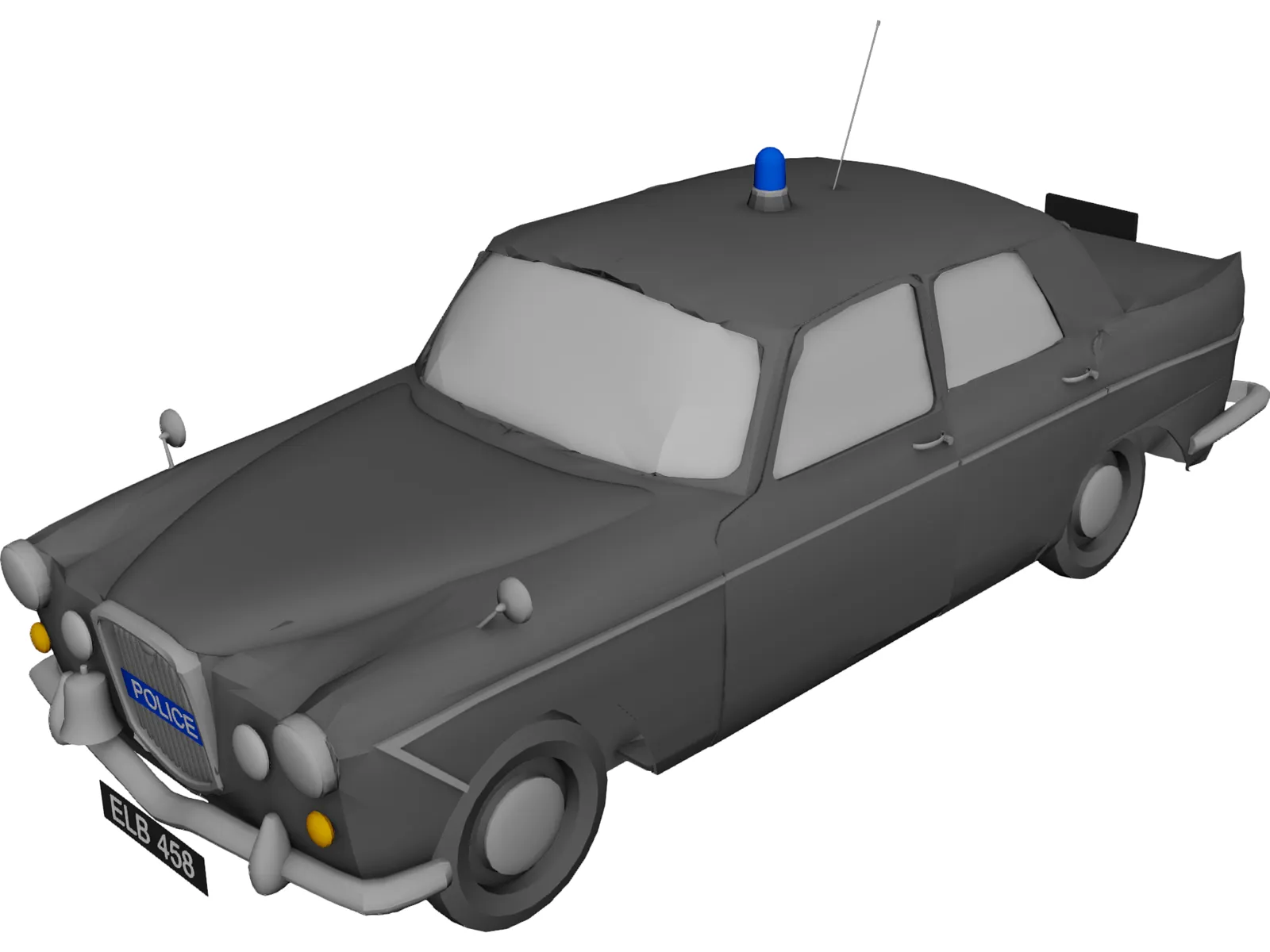 Wolseley 6/110 Metropolitan Police 3D Model main preview