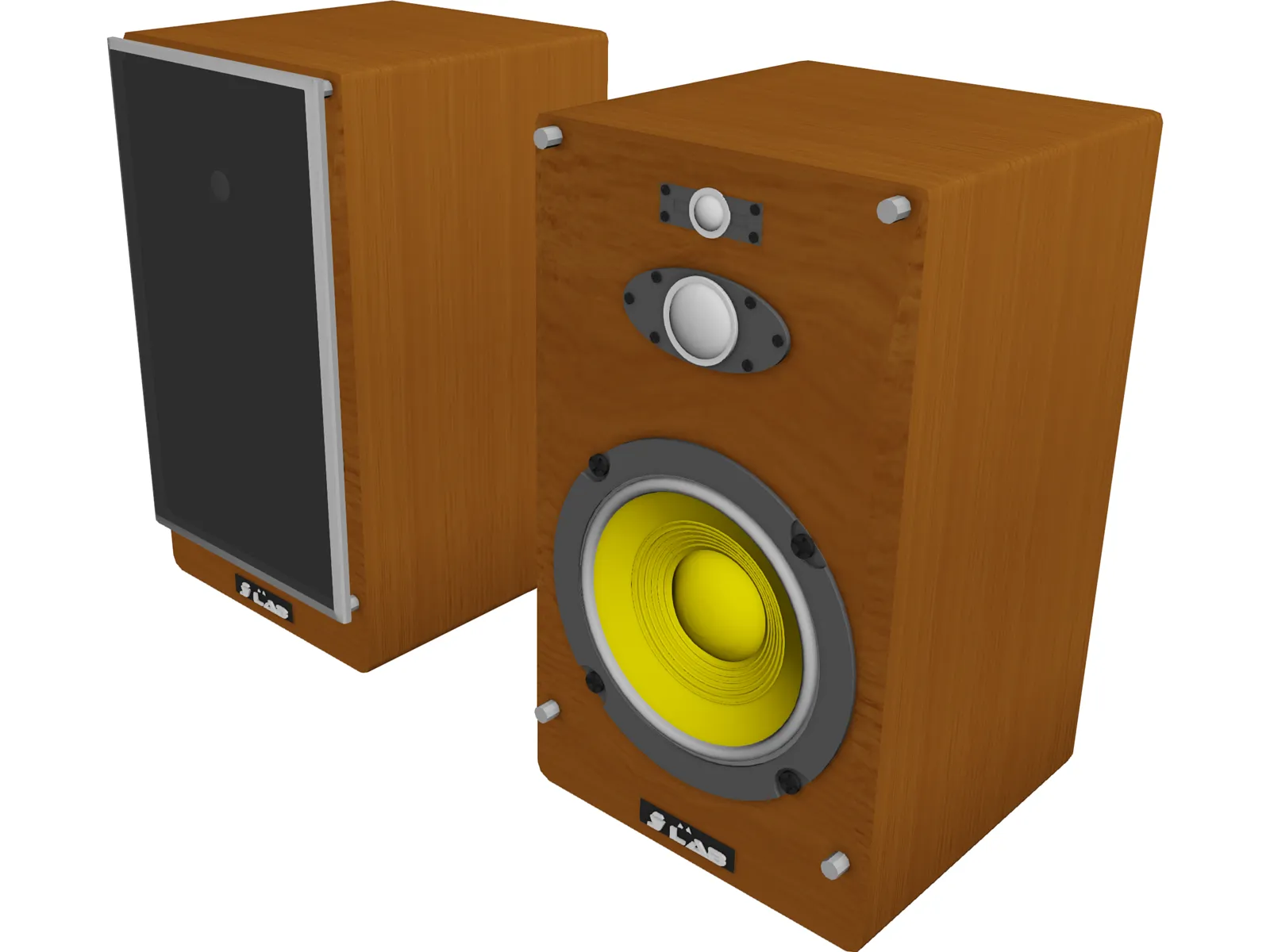 Speaker 3D Model main preview
