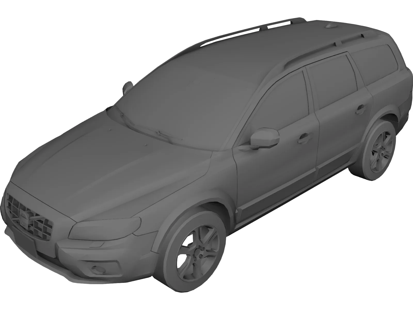 Volvo XC70 3D Model main preview