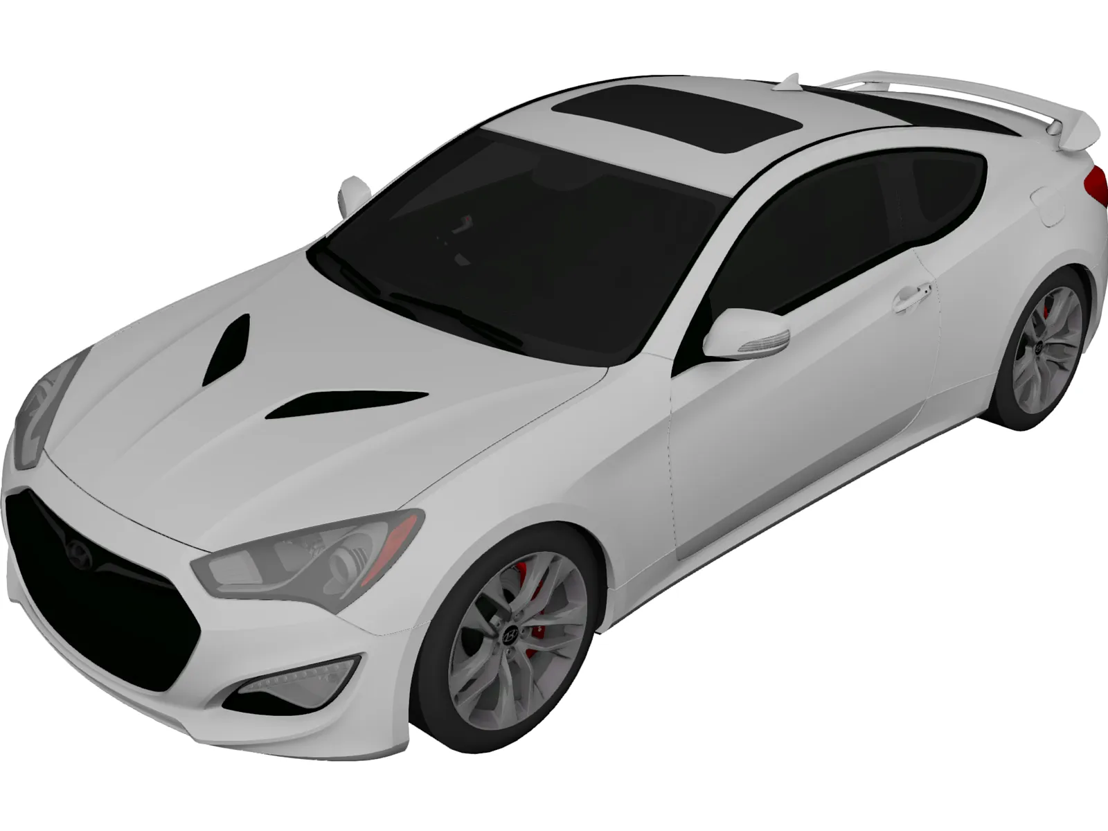 Hyundai Genesis Coupe (2013) 3D Model main preview