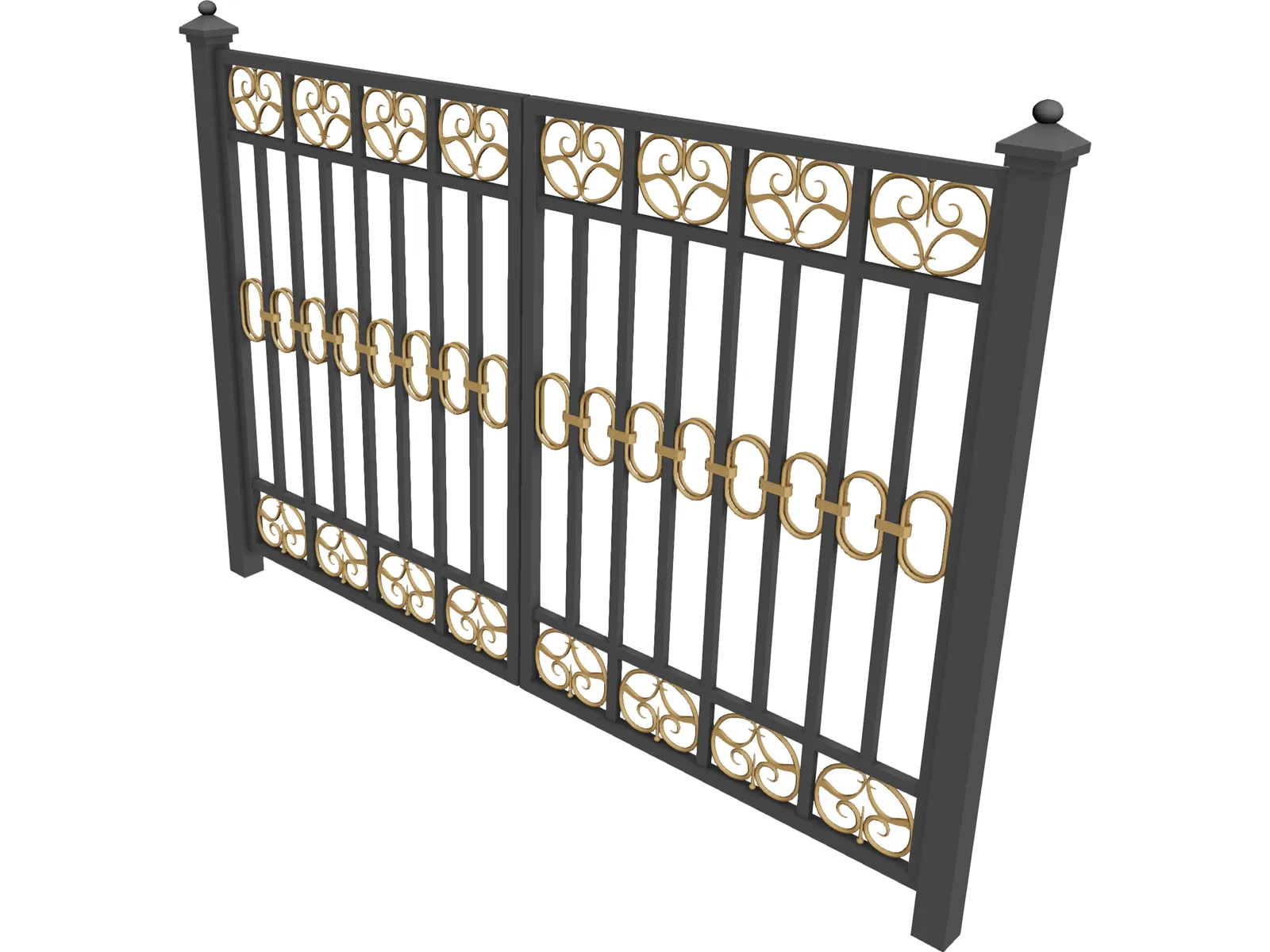 Fence 3D Model main preview