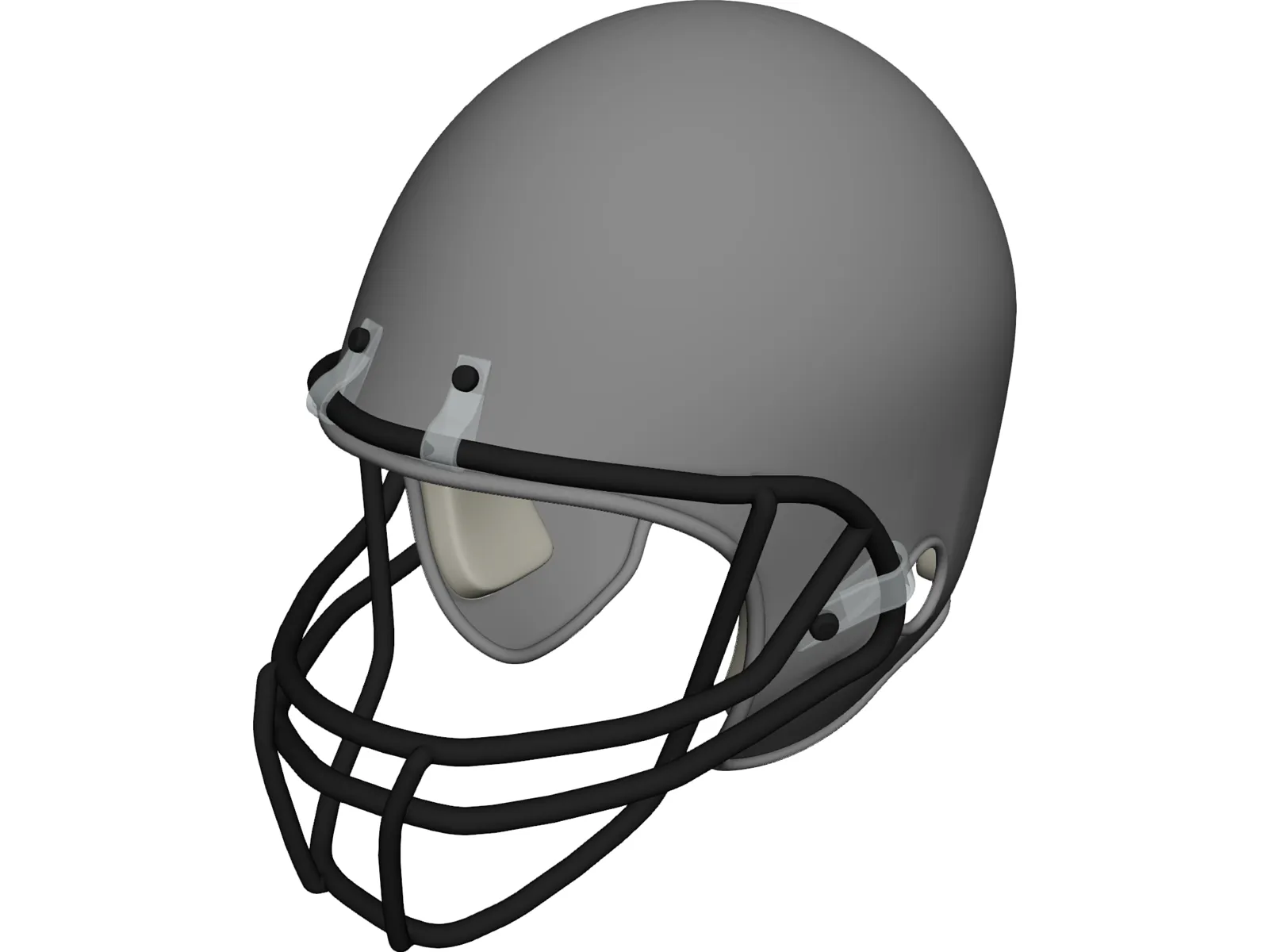 Football Helmet 3D Model main preview