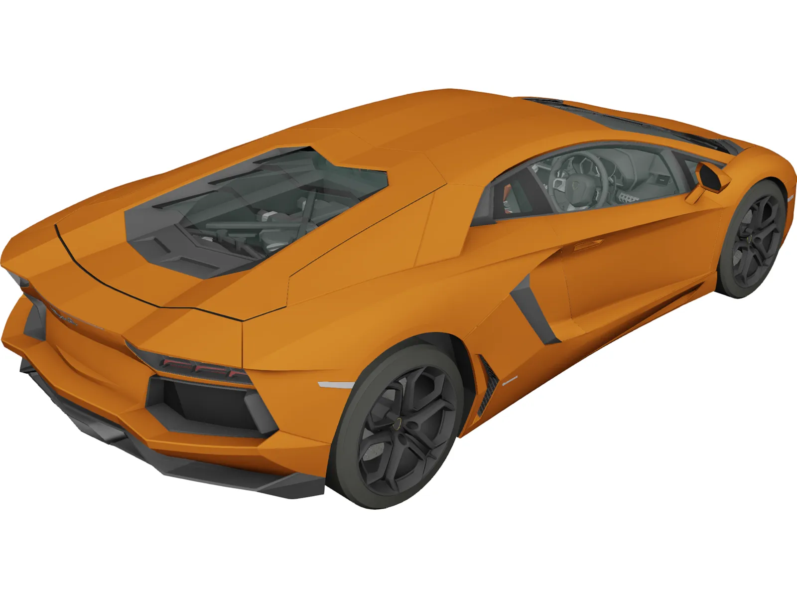Lamborghini Aventador LP700-4 (2012) 3D Model main preview