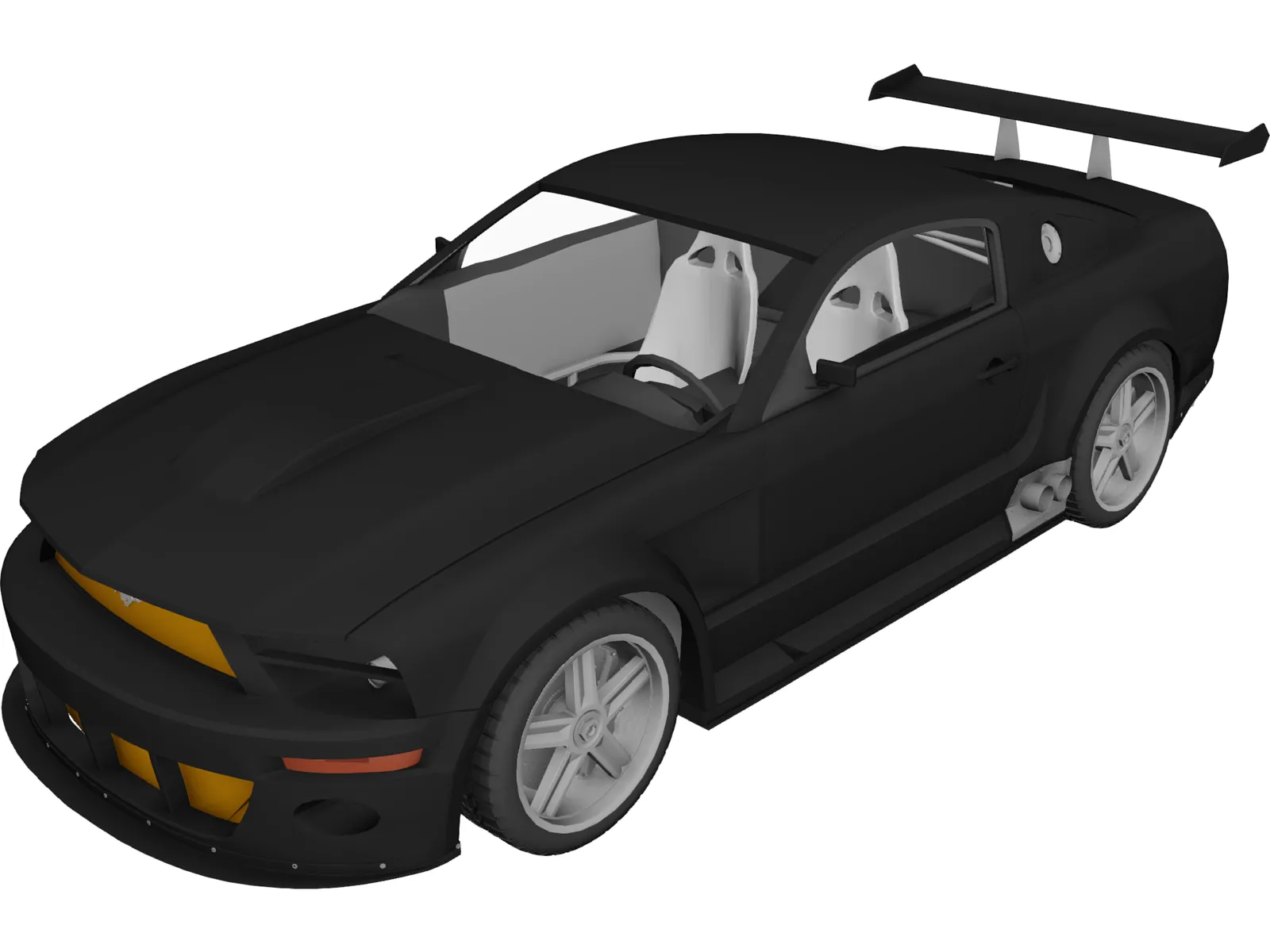 Ford Mustang GTR 3D Model main preview