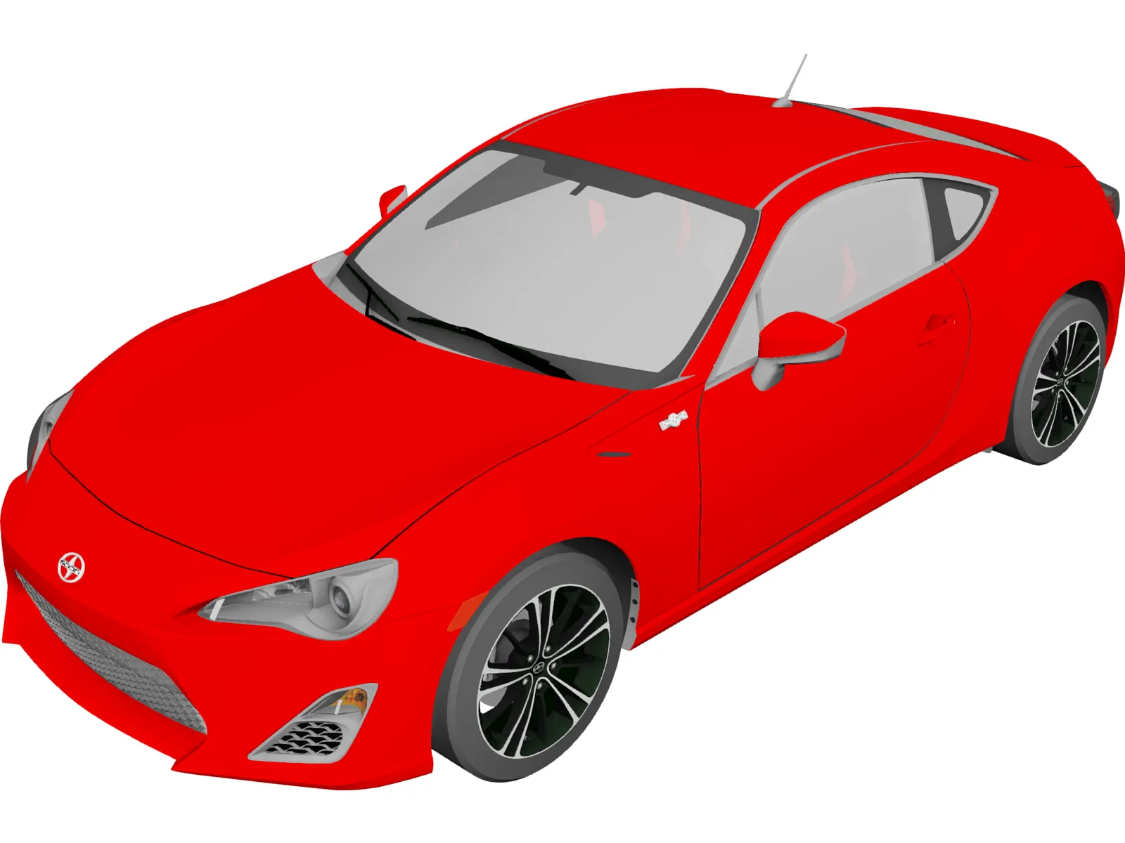Scion FR-S (2013) 3D Model main preview