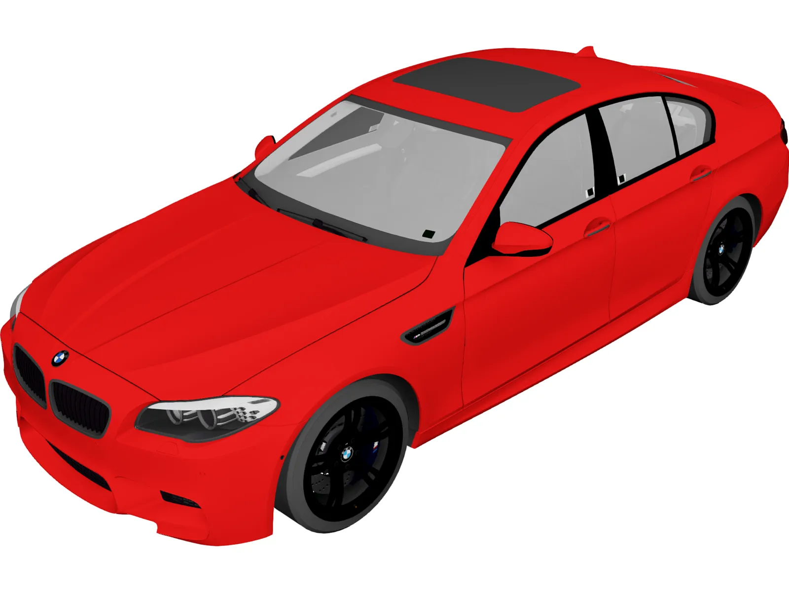 BMW M5 Sedan [F10] (2012) 3D Model main preview