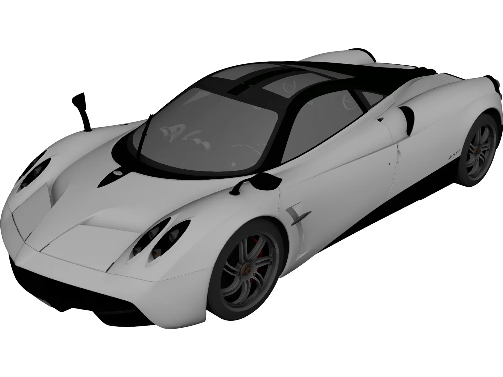 Pagani Huayra (2012) 3D Model main preview