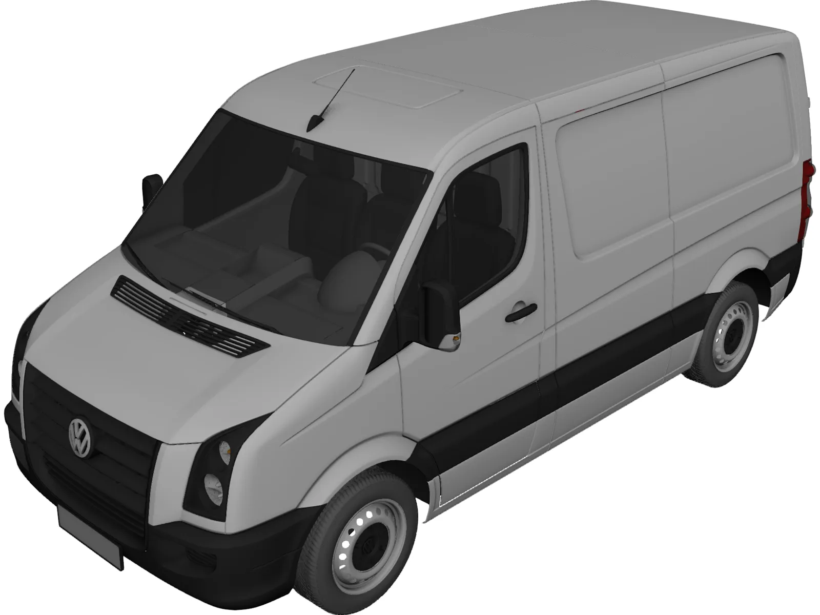 Volkswagen Crafter TDi 3D Model main preview