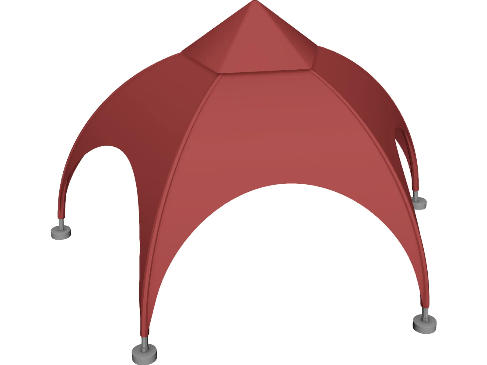 Tent 5 Legs 3D Model main preview