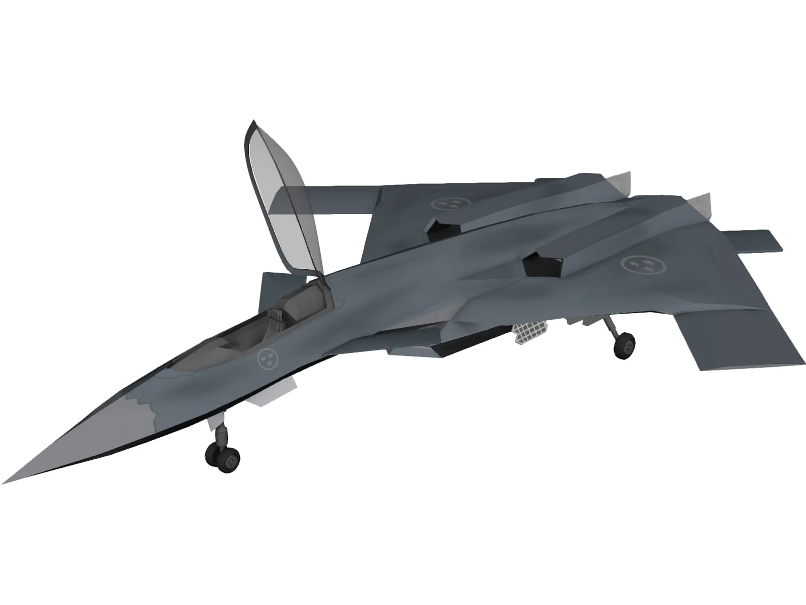 JAS-41 Vampyren Unofficial Concept 3D Model main preview