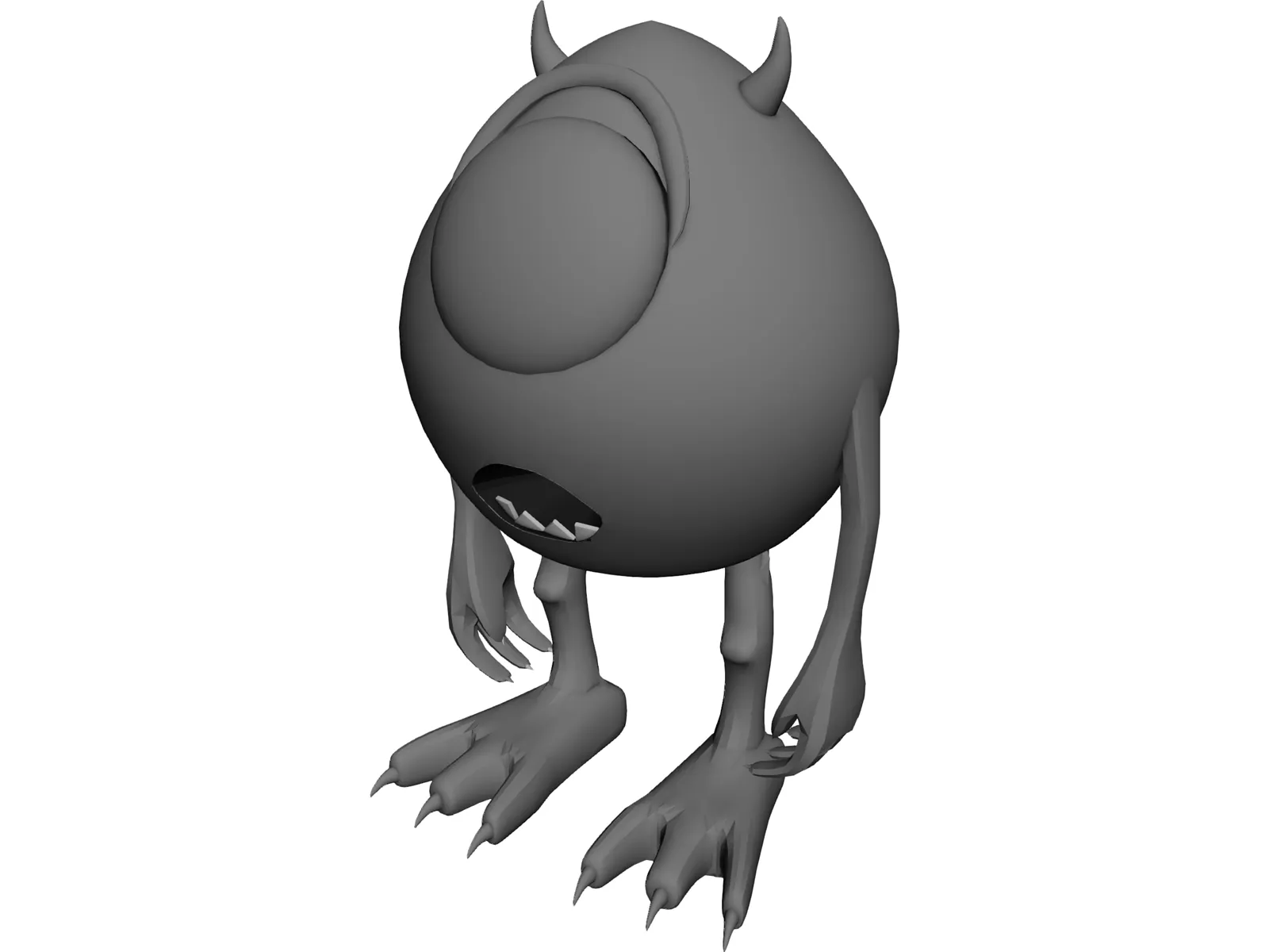 Mike from Monsters Inc. 3D Model main preview
