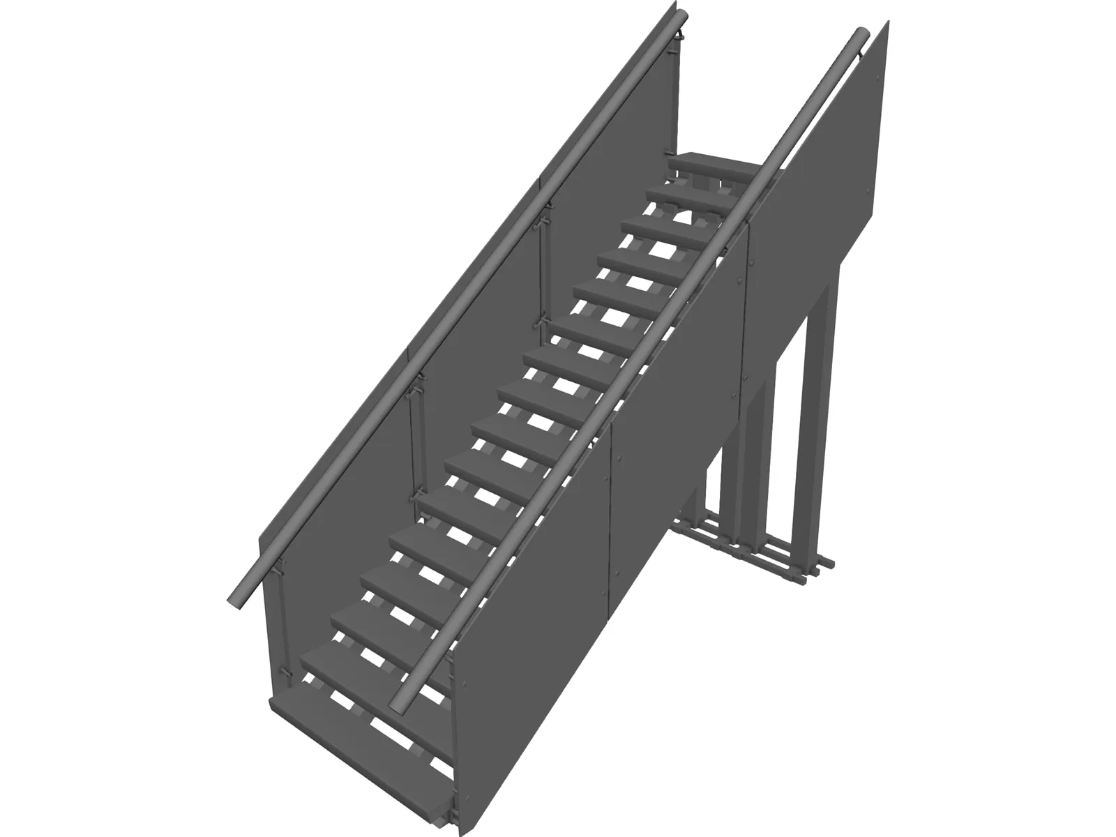 Staircase 3D Model main preview
