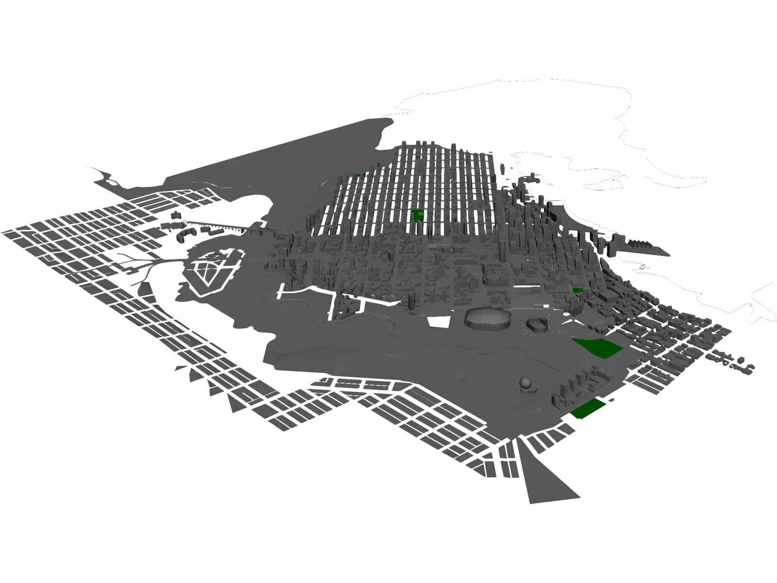 City of Vancouver (Canada) 3D Model main preview