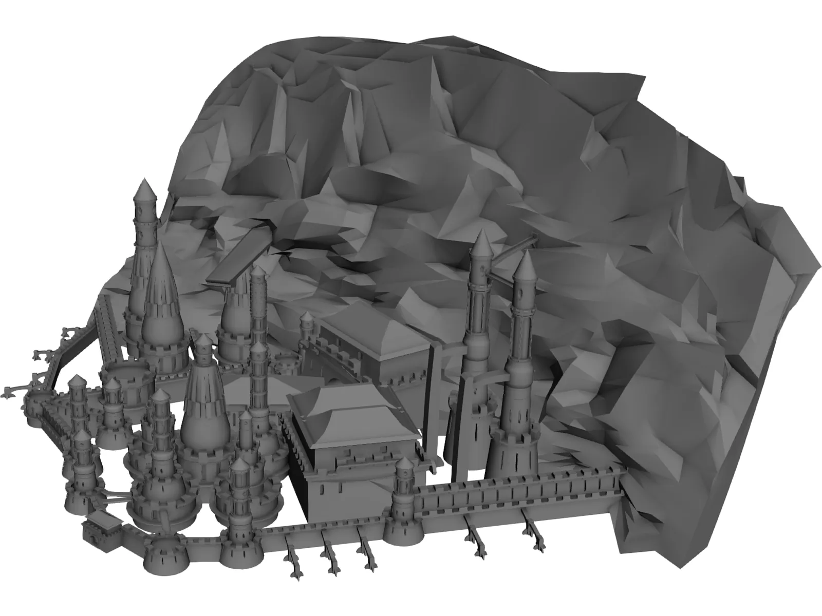 Castle 3D Model main preview