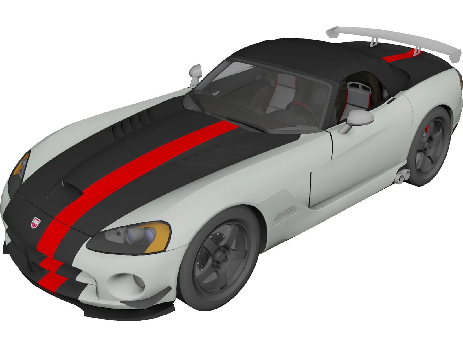 Dodge Viper SRT-10 ACR Soft Top 3D Model main preview