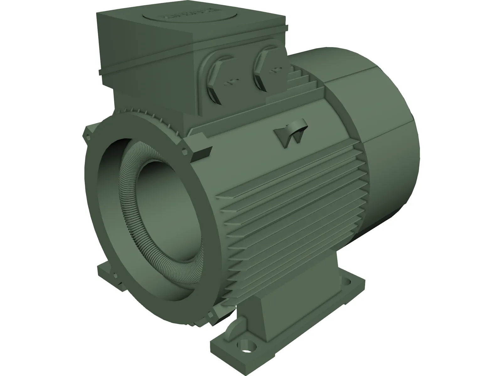 Siemens Electric Motor 3D Model main preview