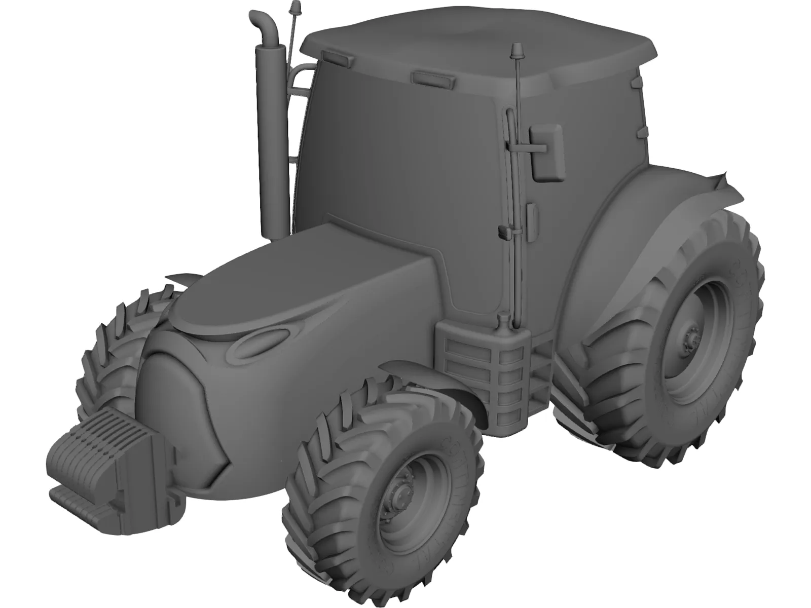 Tractor 3D Model main preview