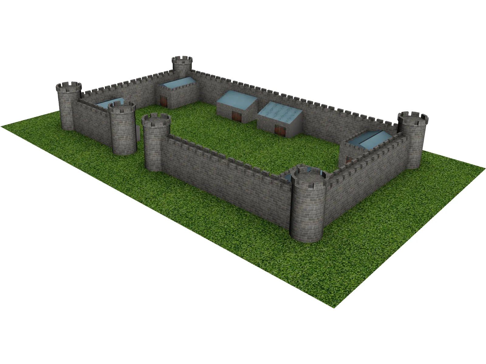 Castle 3D Model main preview