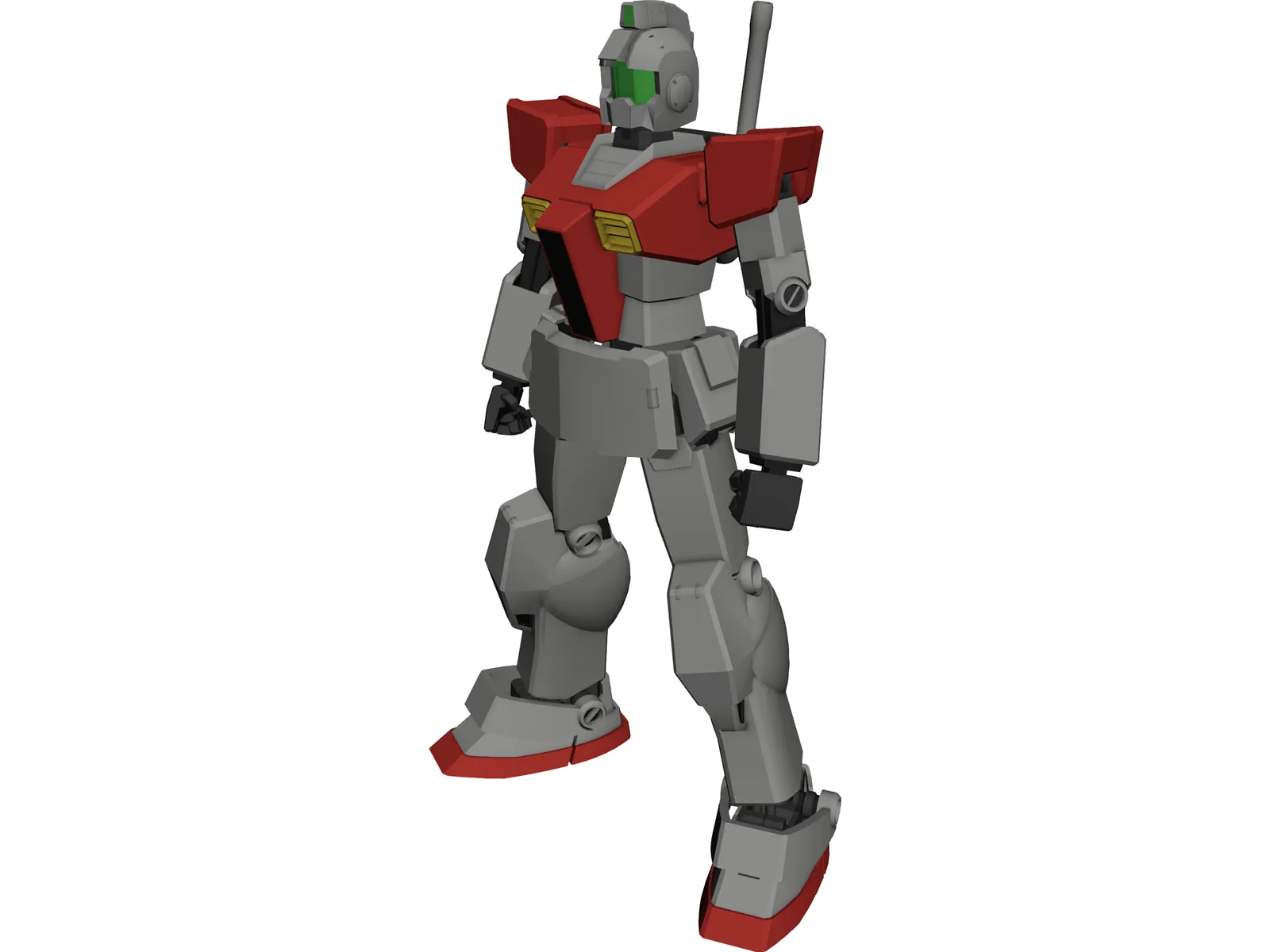 Gundam RGM-79 GM 3D Model main preview