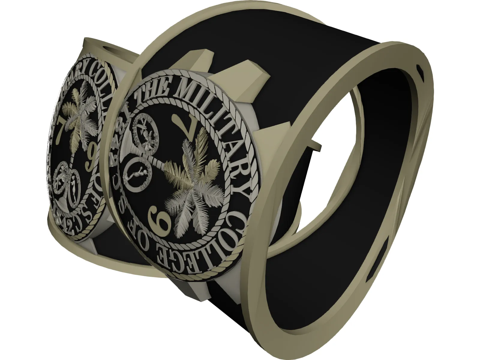 Citadel School Ring 3D Model main preview
