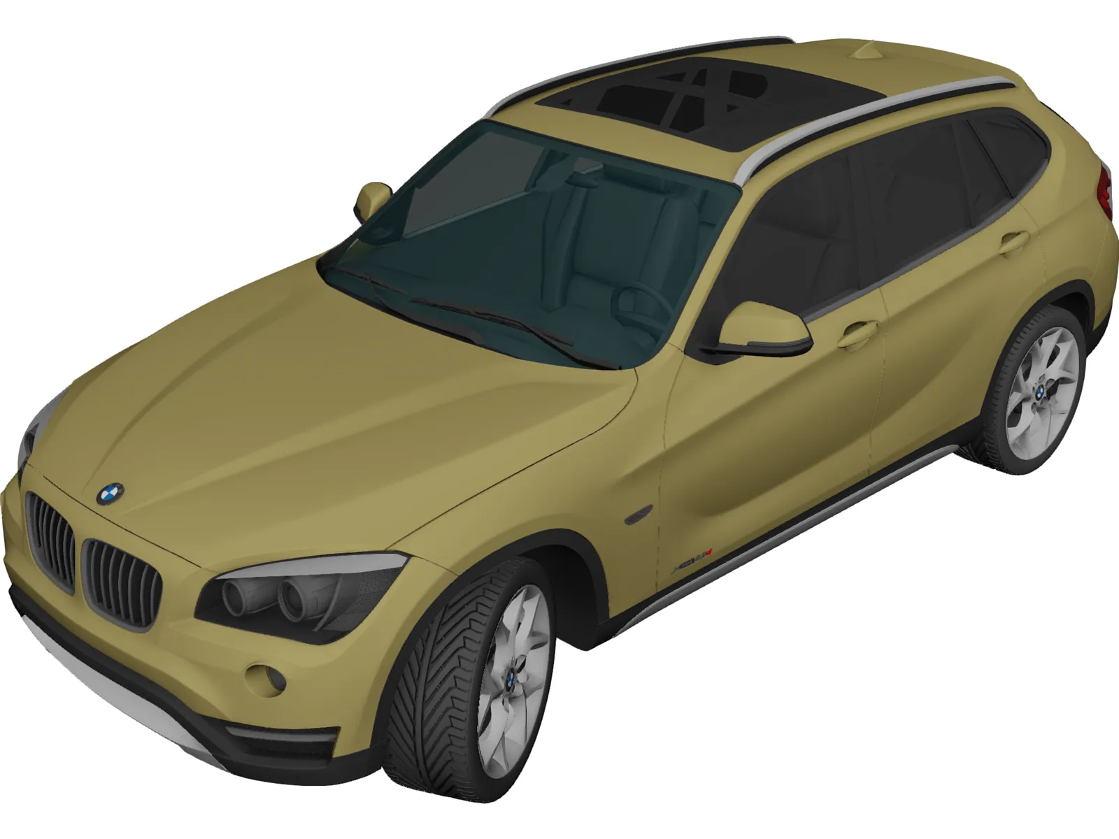 BMW X1 (2013) 3D Model main preview
