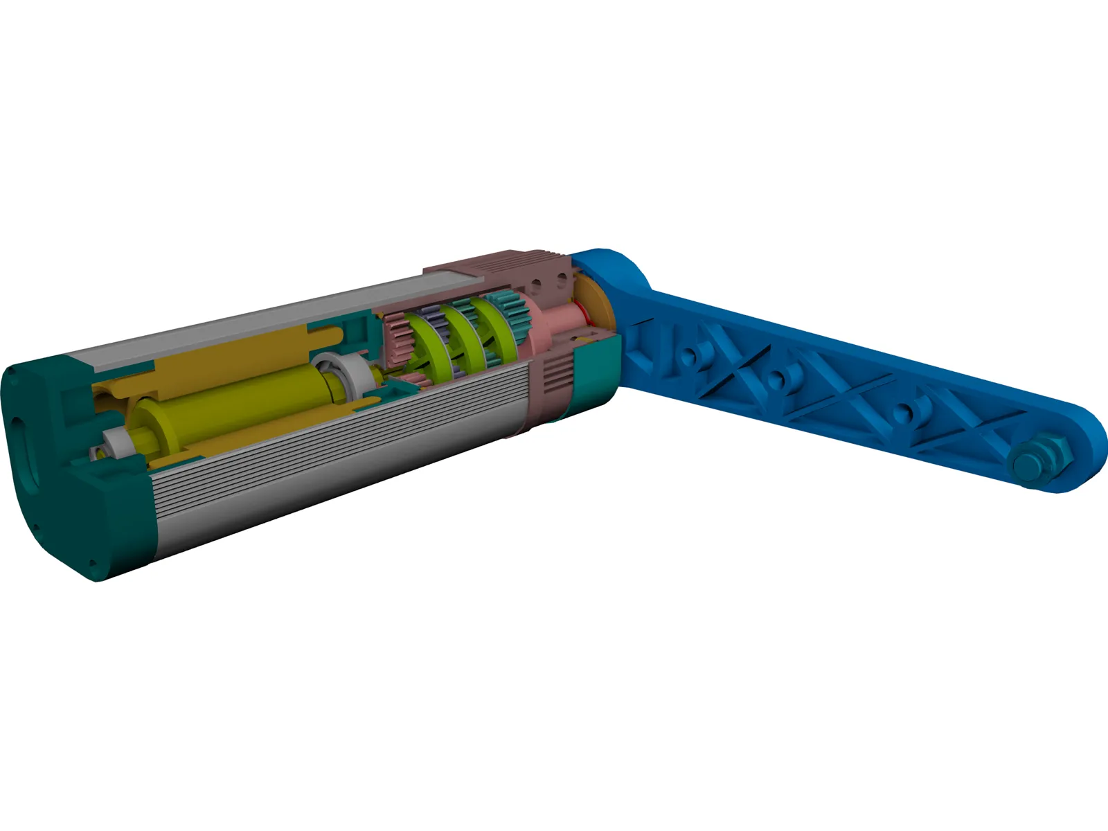 Motorized Gate 3D Model main preview