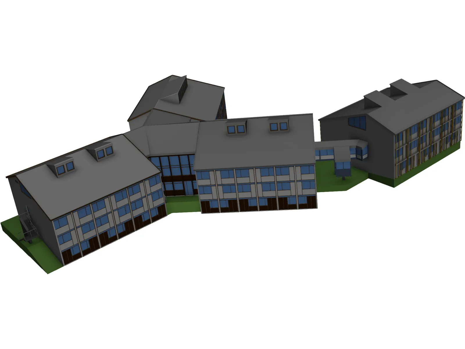House for Students 3D Model main preview