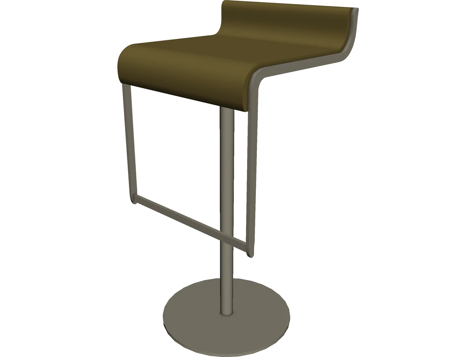Bar Chair 3D Model main preview