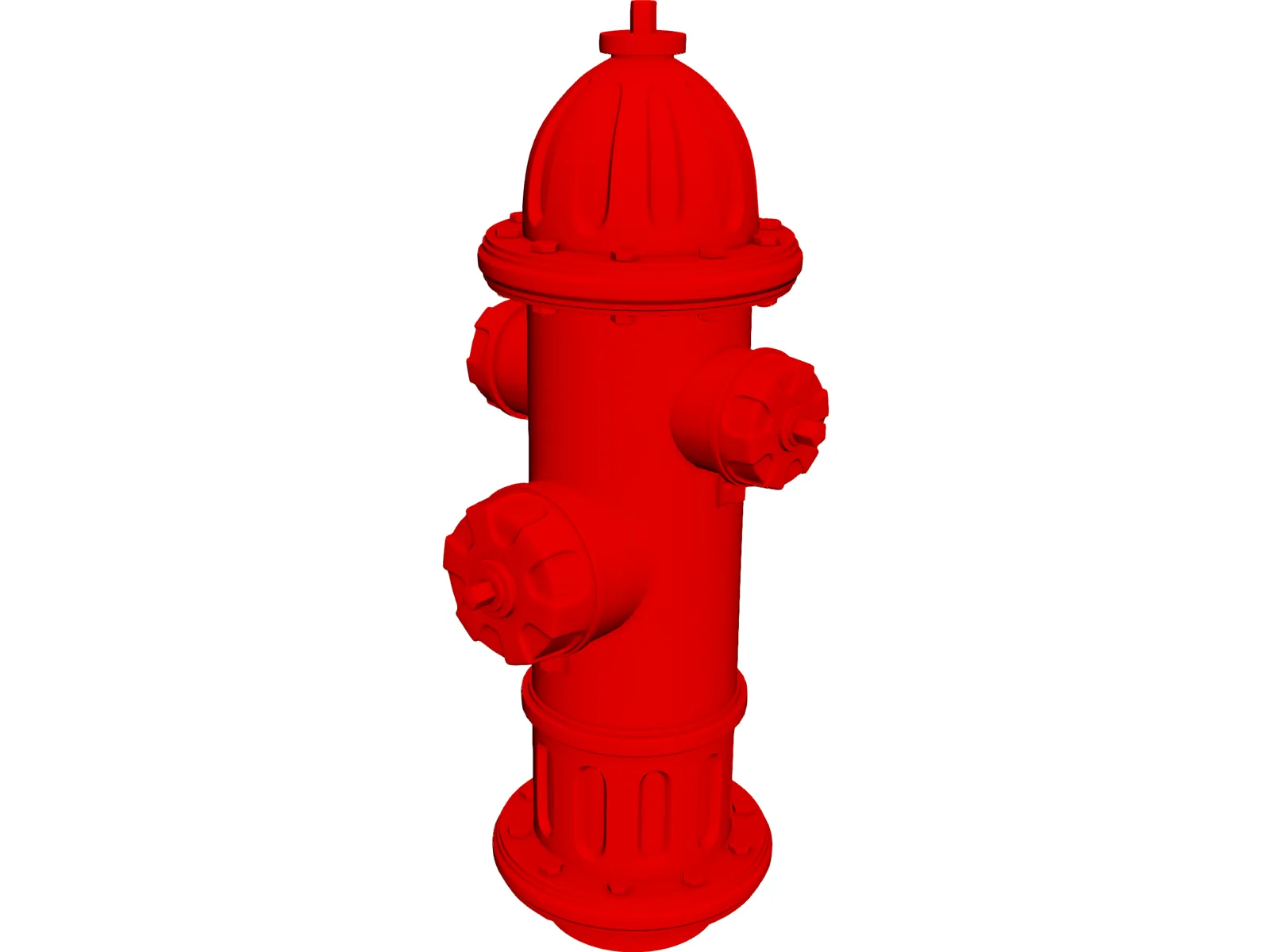 Fire Hydrant 3D Model main preview