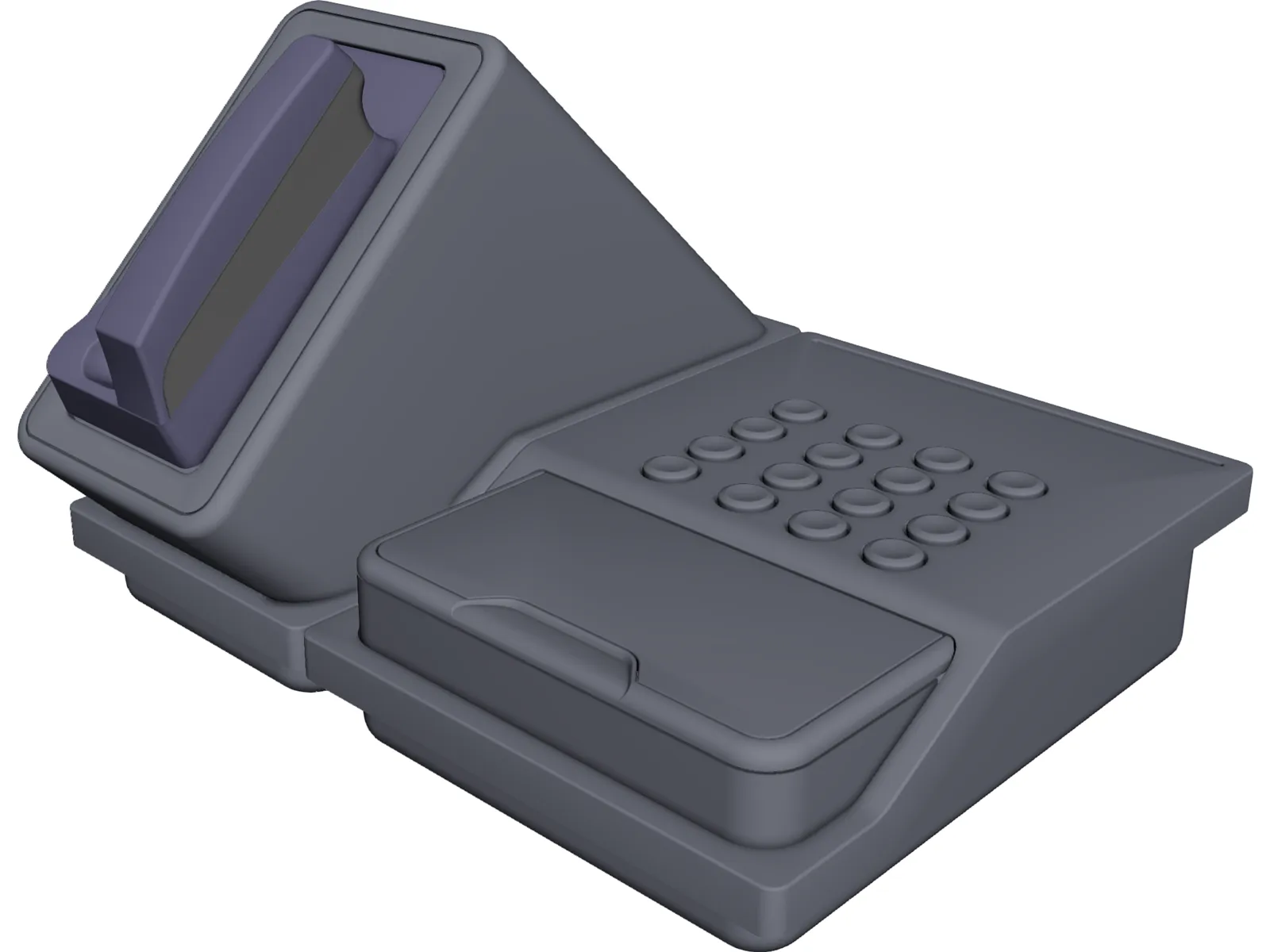 Electronic Password Lock 3D Model main preview