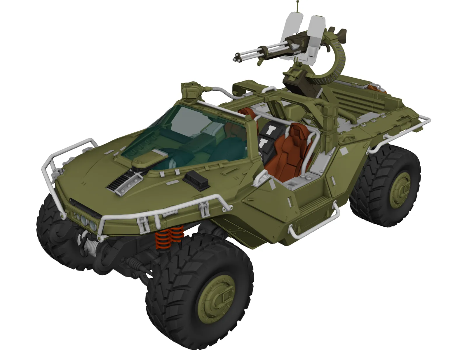 M12 FAV Warthog 3D Model main preview