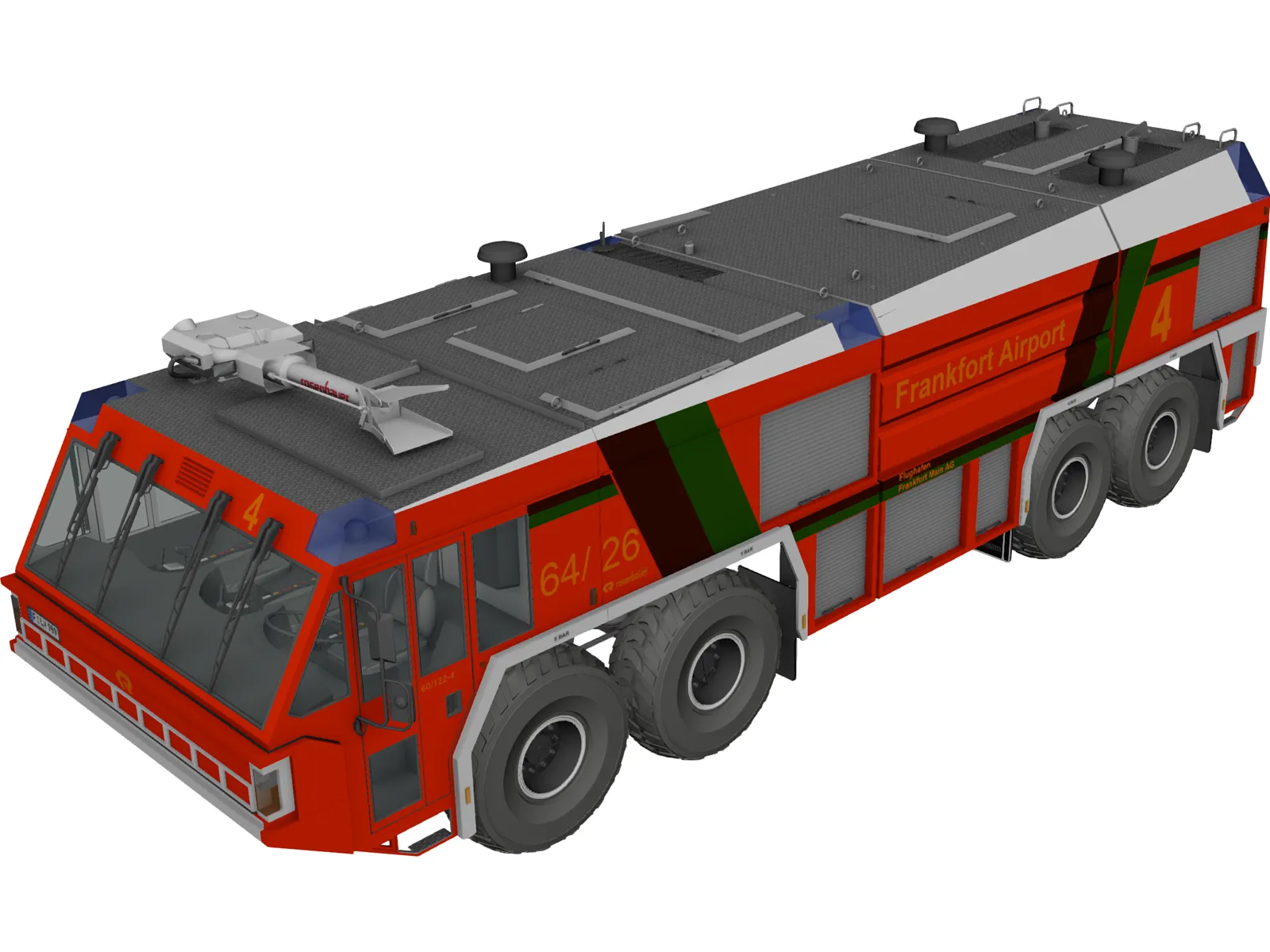 Rosenbauer Simba 8x8 3D Model main preview