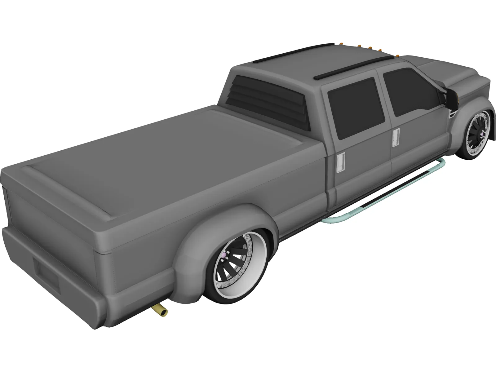 Ford F-350 Truck [Tuned] 3D Model main preview