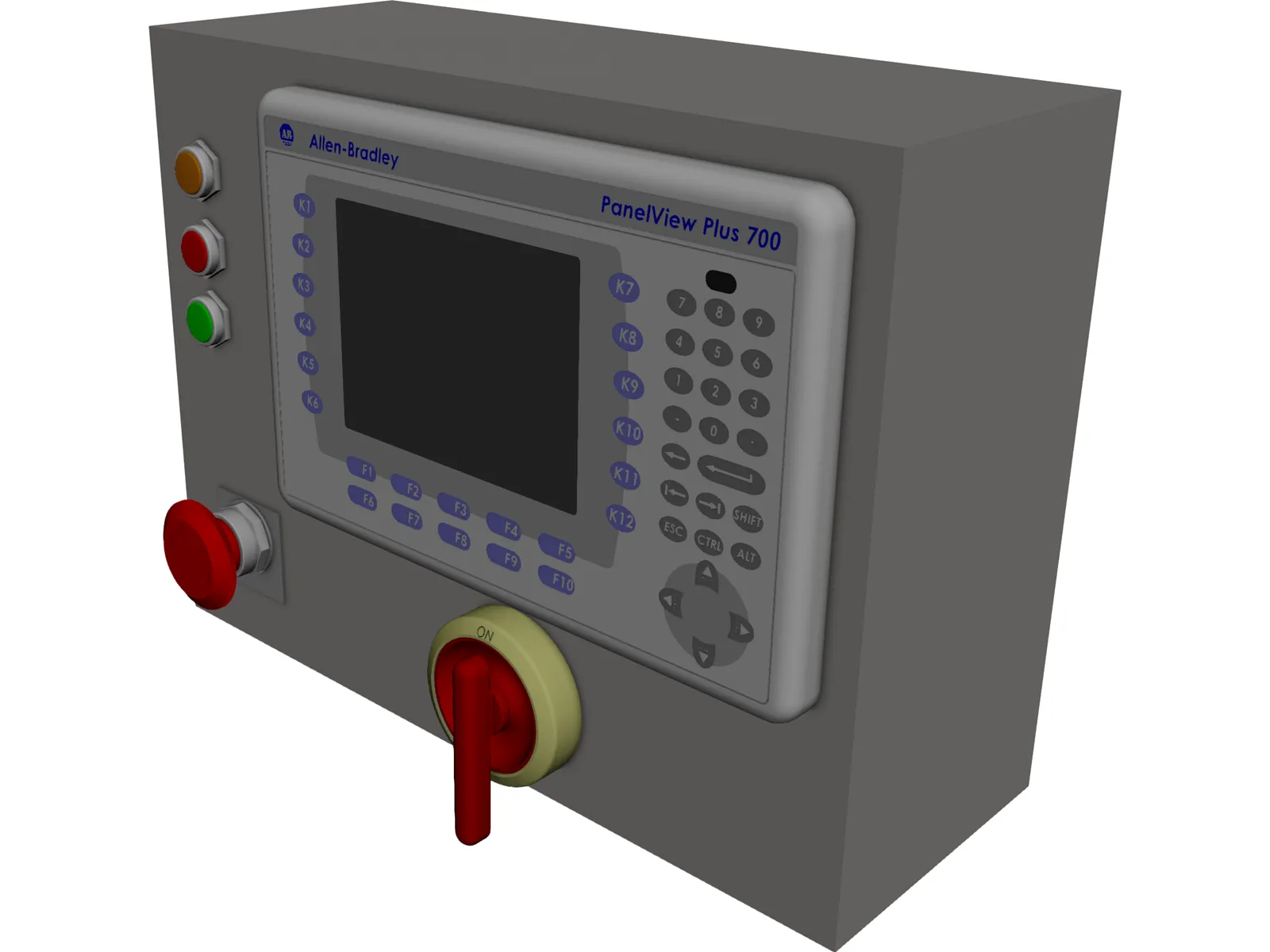 Allen-Bradley PanelView Plus 700 Tester 3D Model main preview