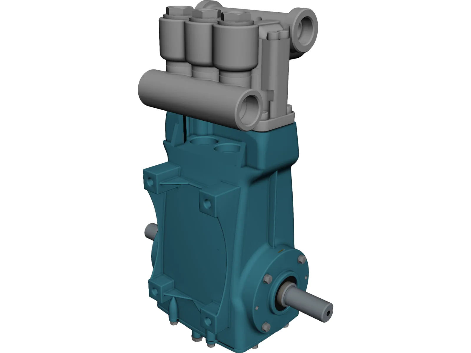 CAT 3520 High Pressure Pump 3D Model main preview