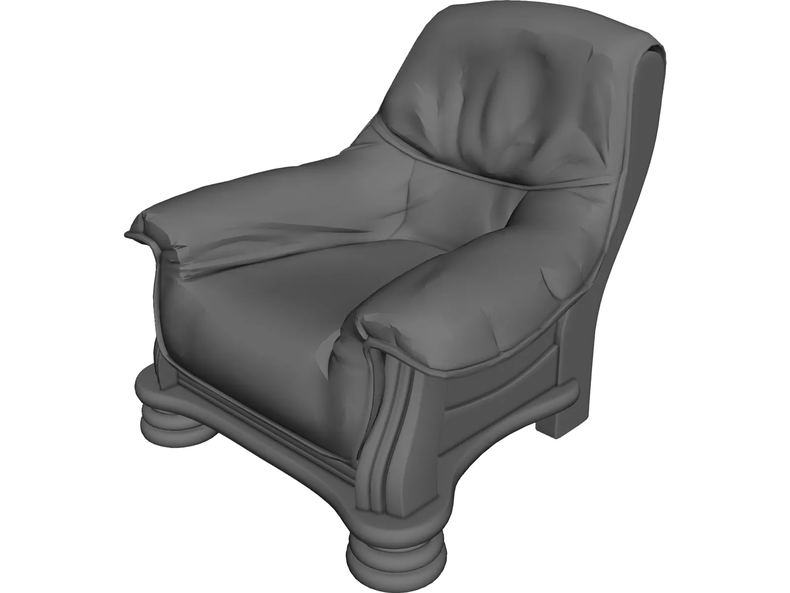 Arm Chair 3D Model main preview