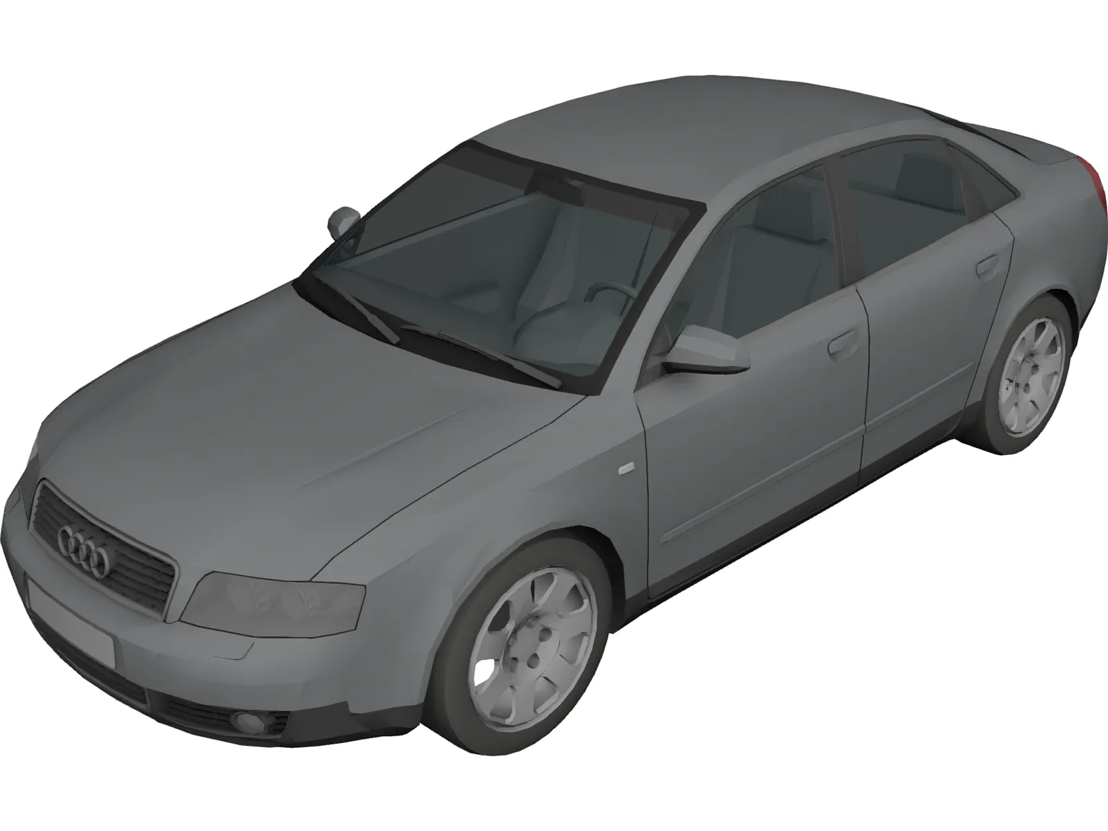 Audi A4 3D Model main preview