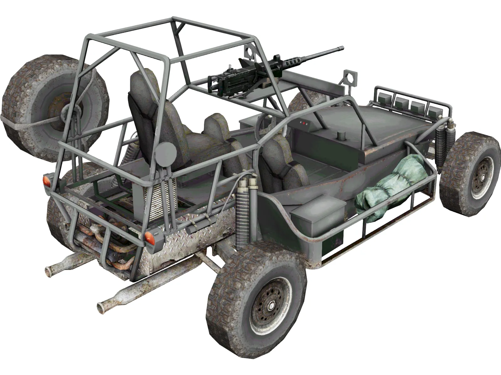 Military Buggy 3D Model main preview