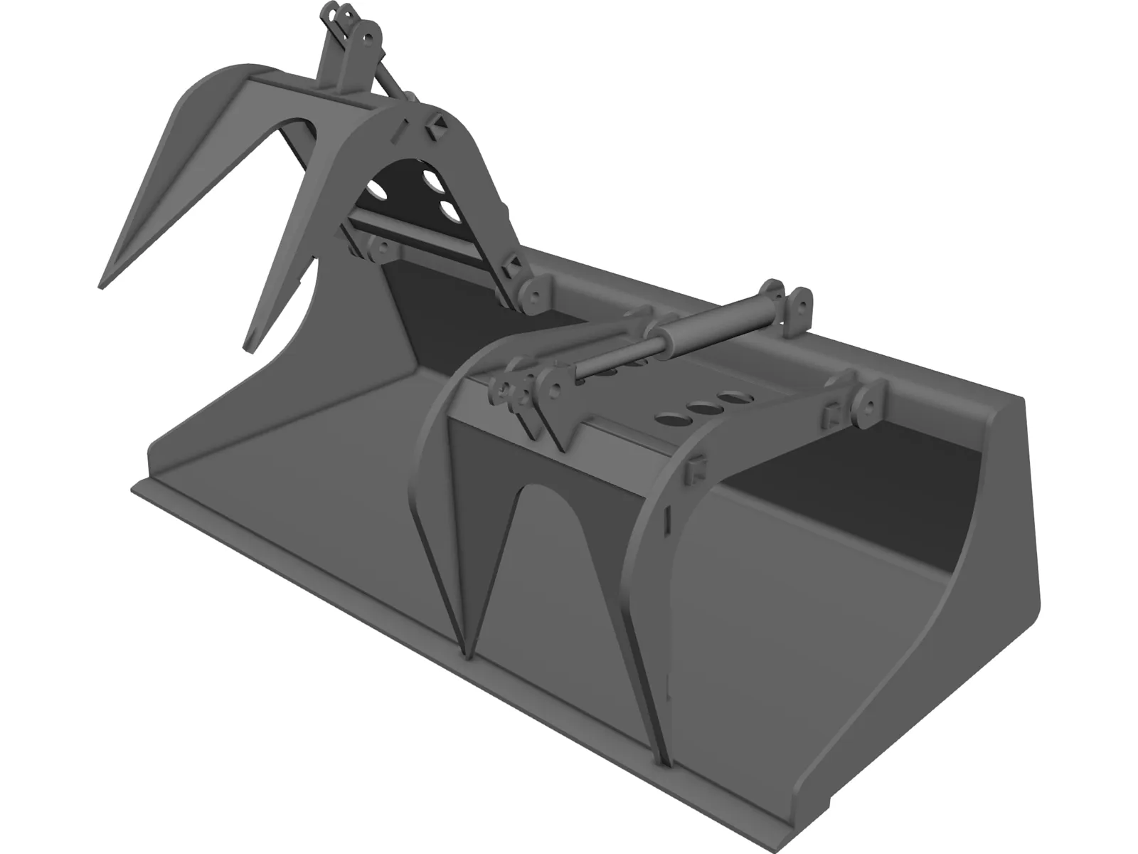 Grapple Bucket 3D Model main preview