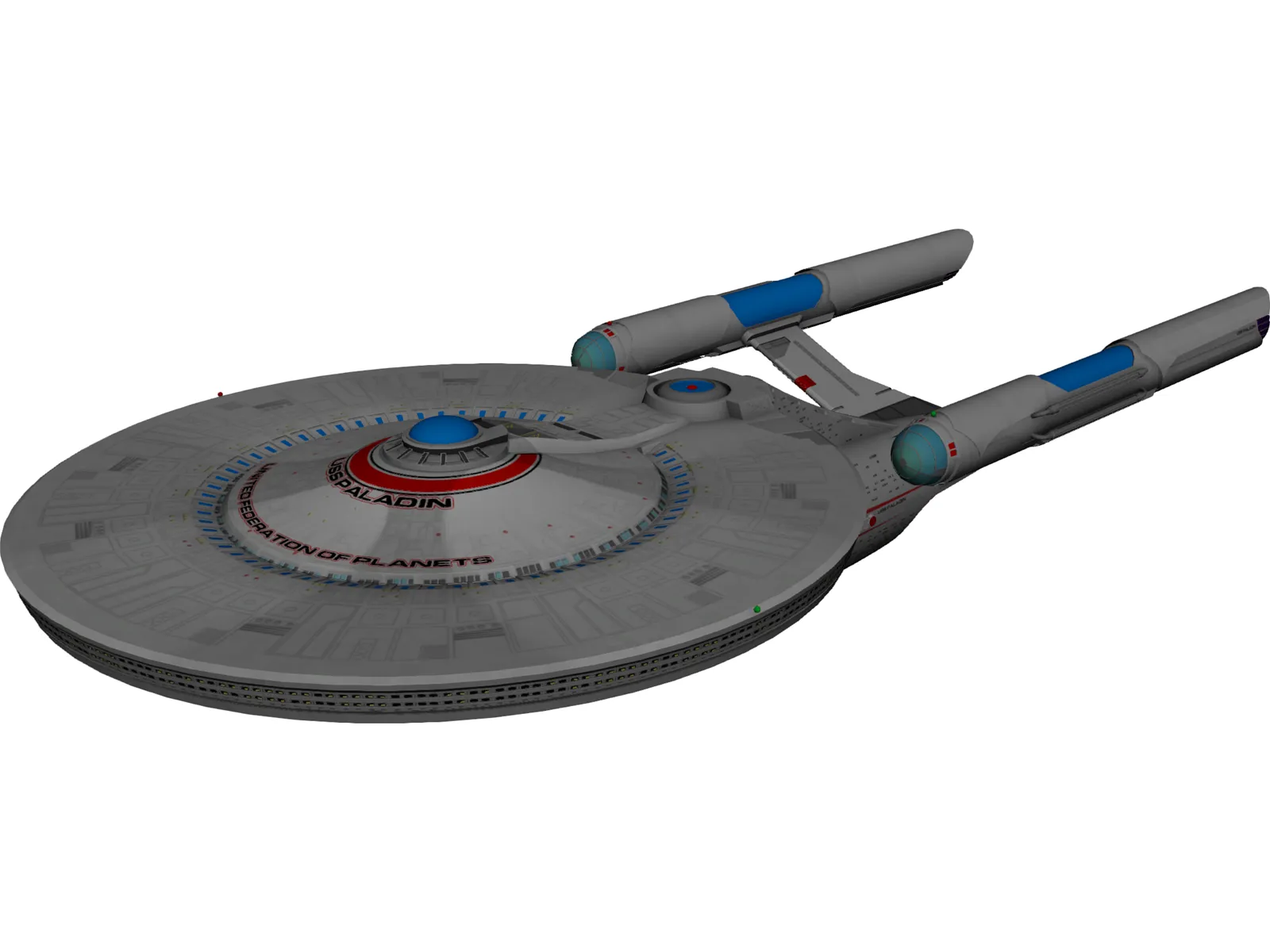 Star Trek USS Paladin 3D Model main preview