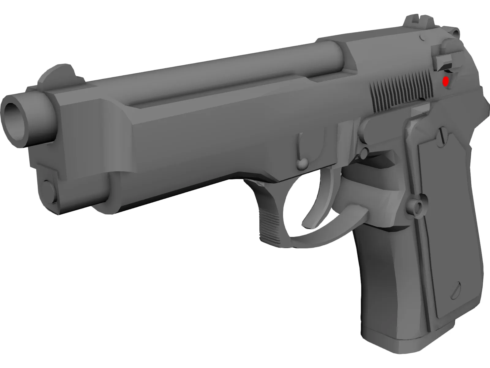 Beretta M9 3D Model main preview
