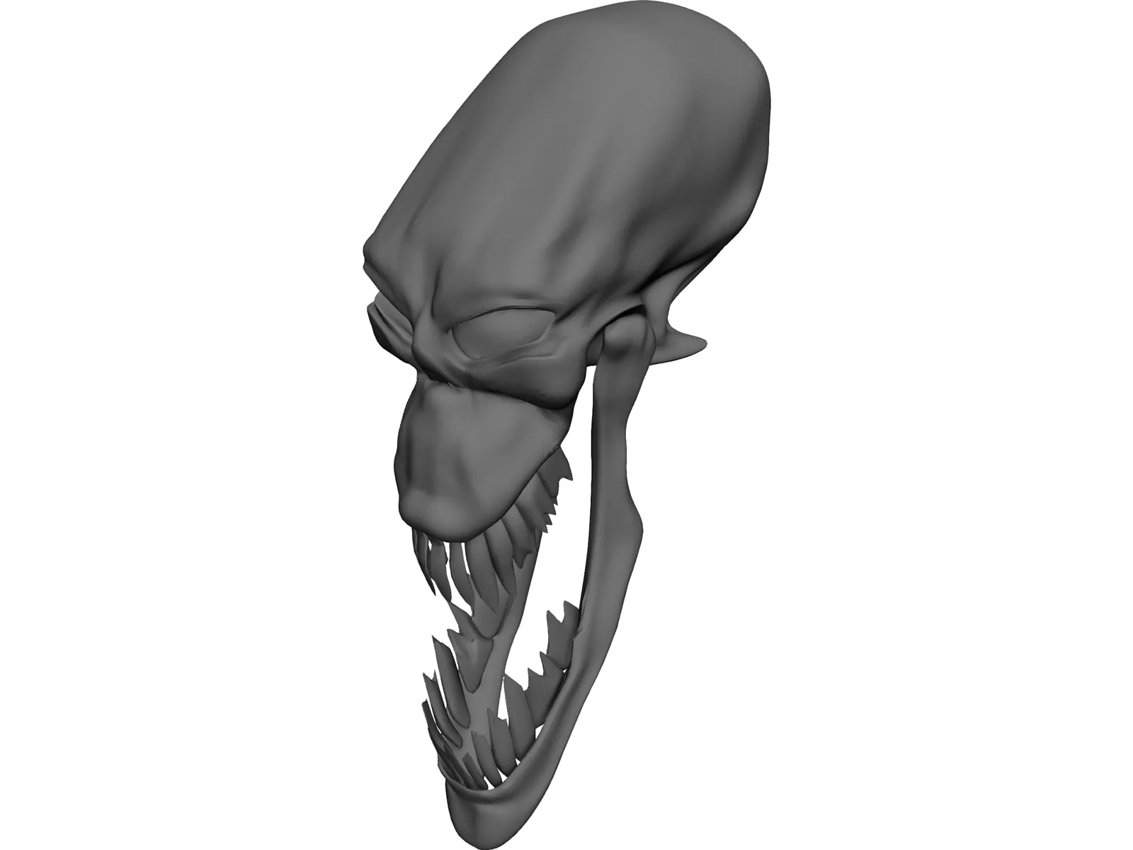 Monster Skull 3D Model main preview
