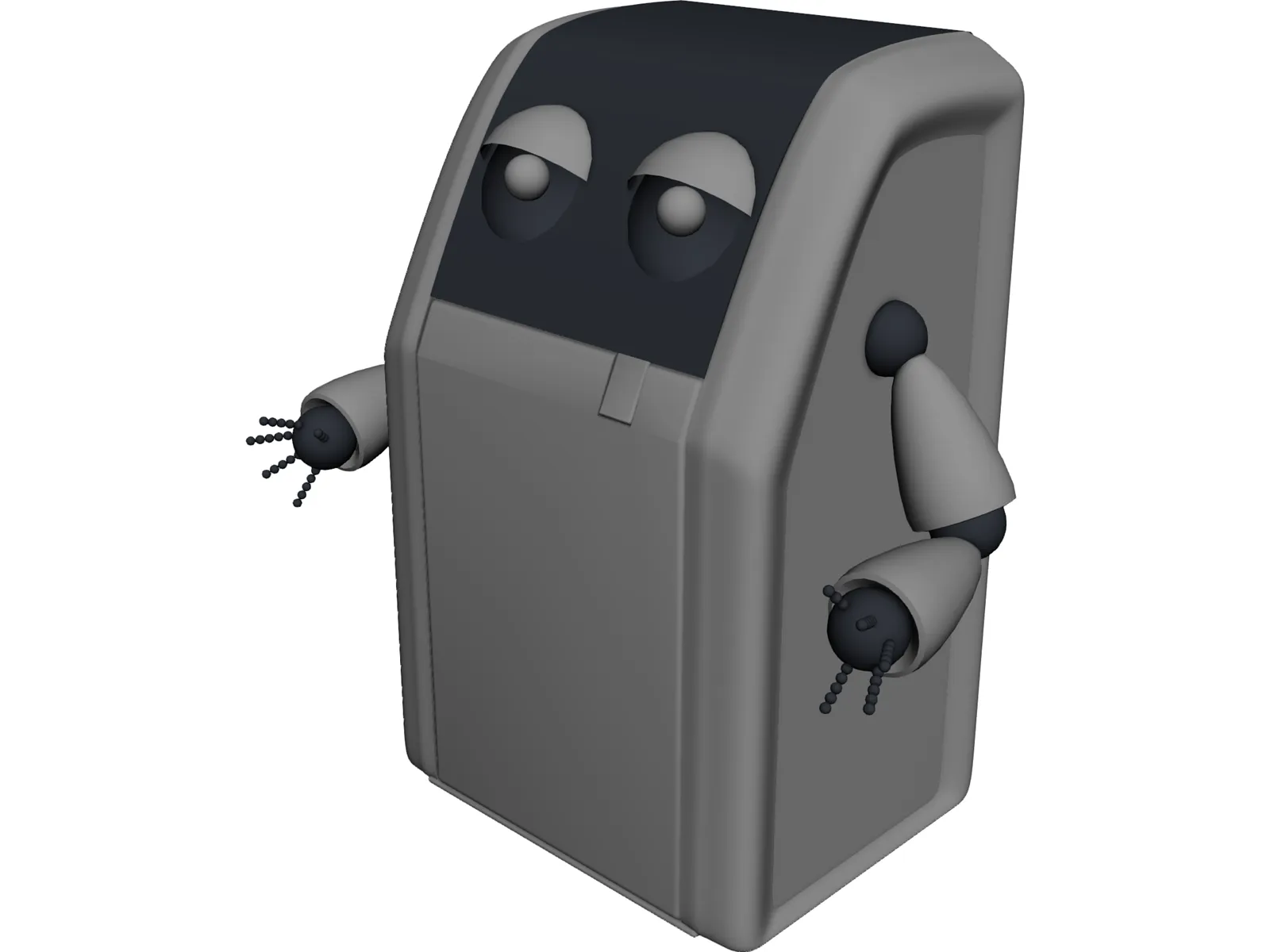Robo Garbage Trash Refuse Debris 3D Model main preview