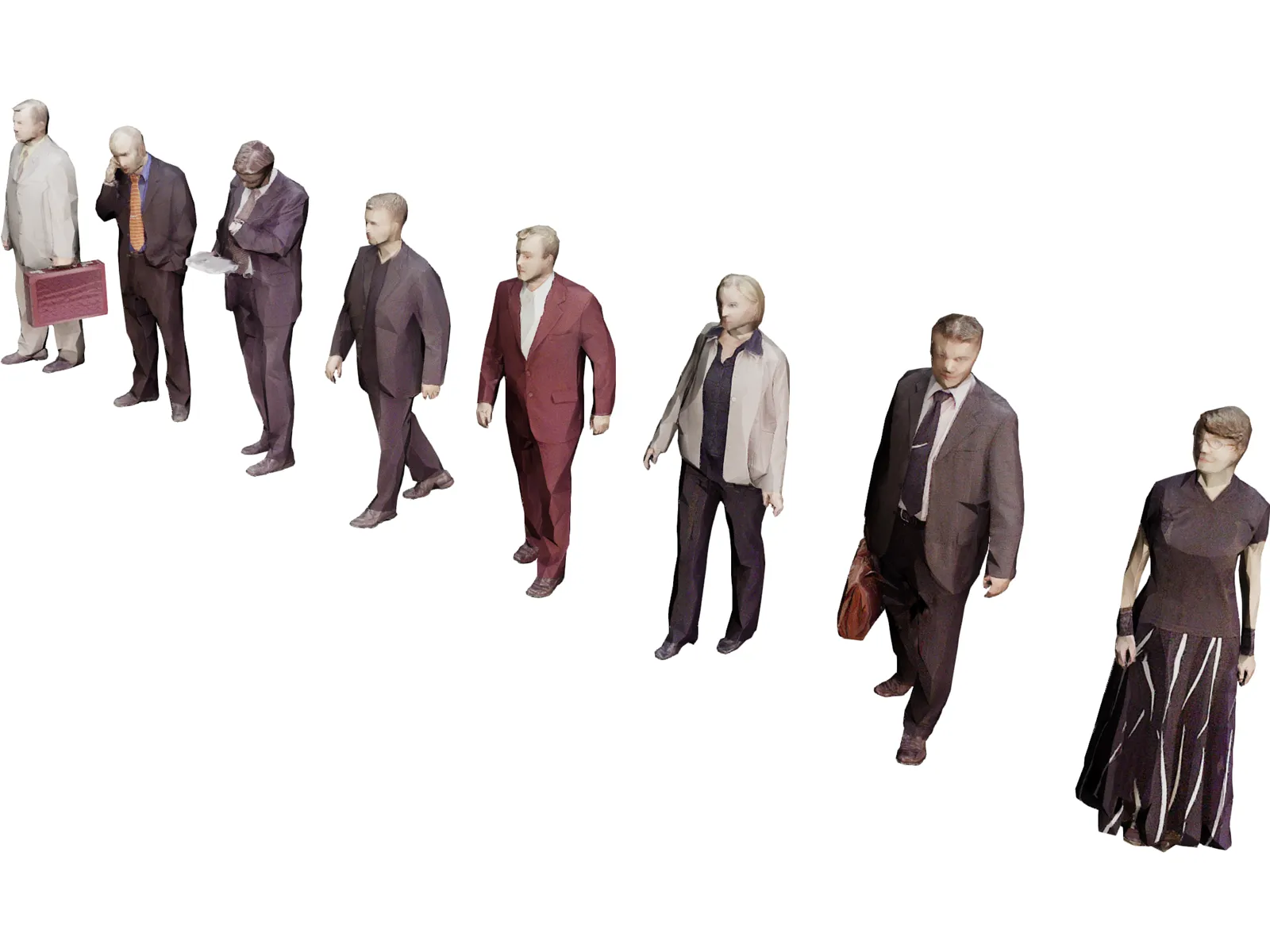 People Collection Low-Poly 3D Model main preview