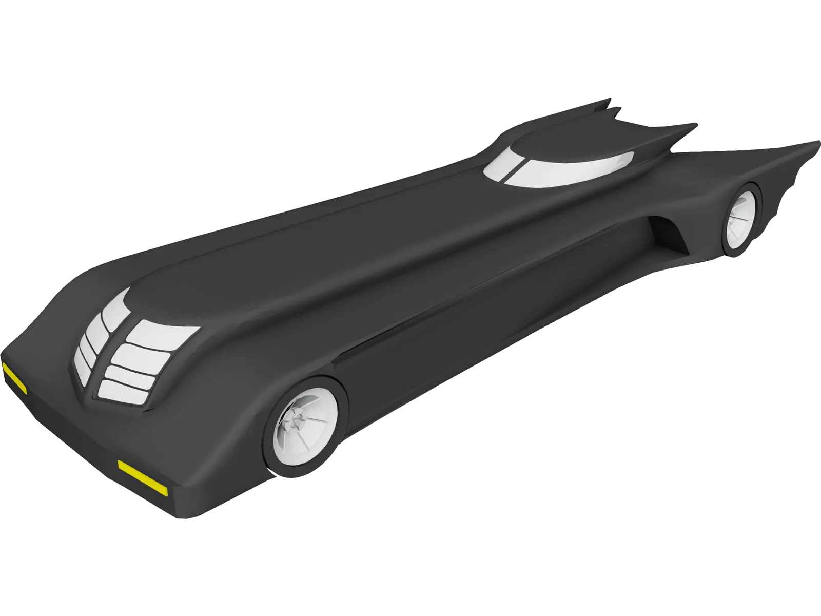 Batmobile 3D Model main preview
