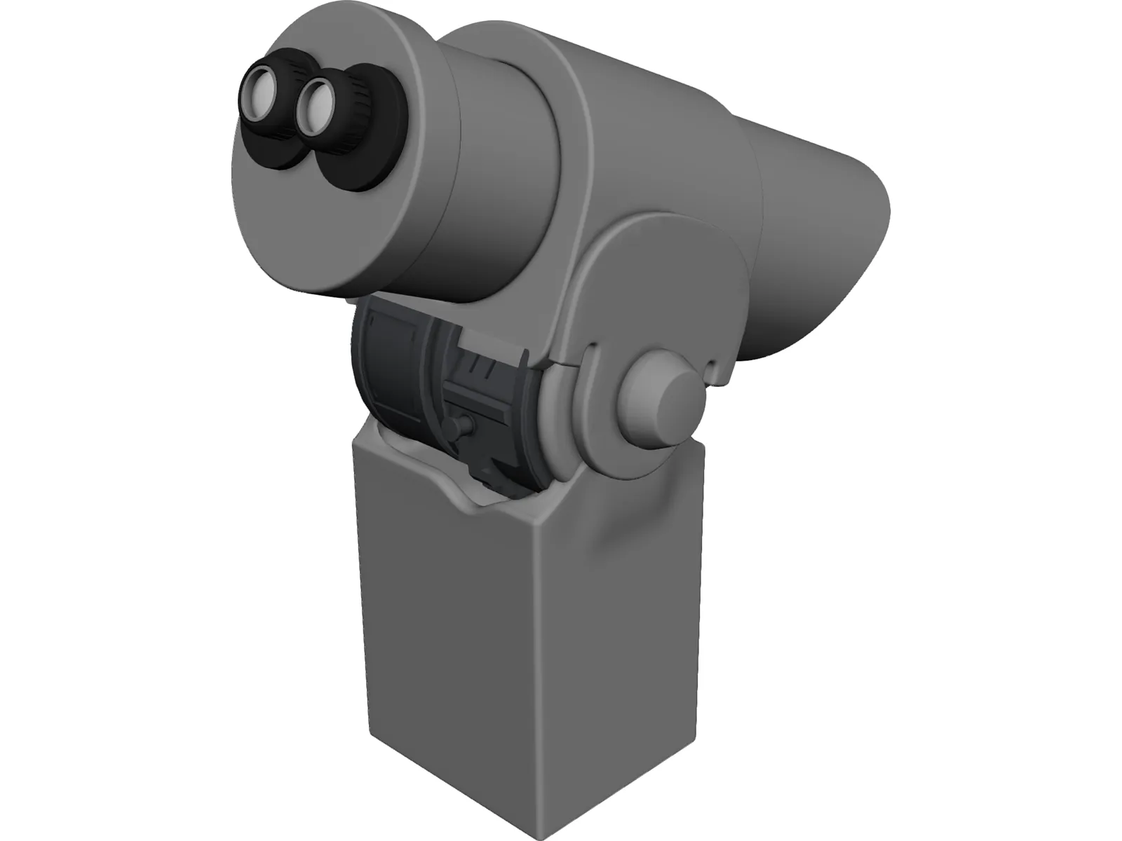 Public Binoculars 3D Model main preview