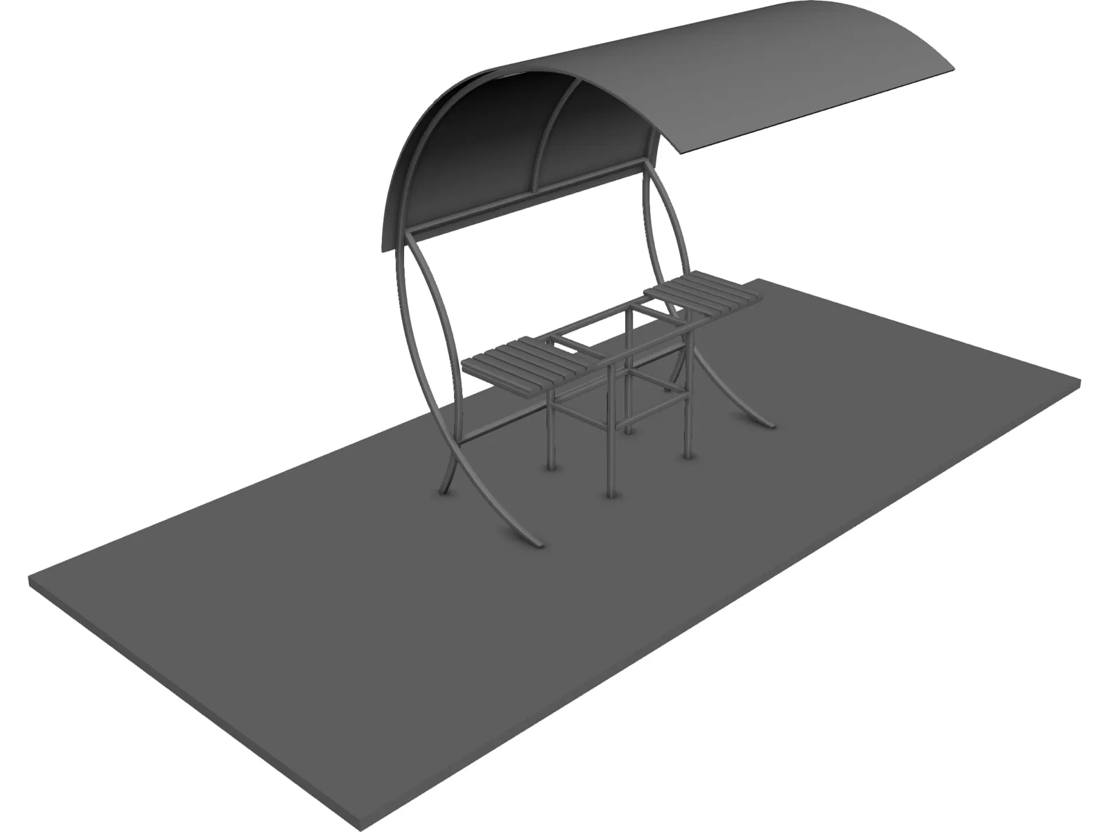 Barbecue 3D Model main preview