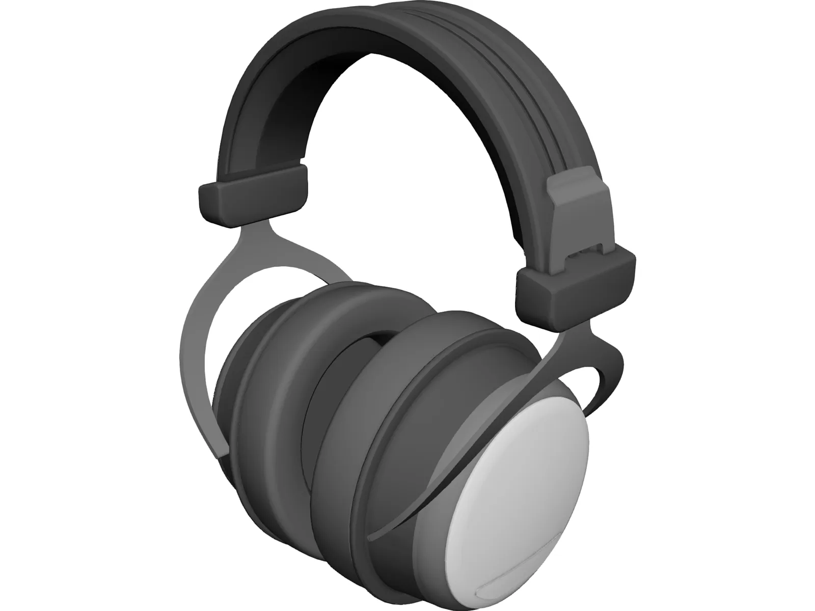 Earphones Headset 3D Model main preview