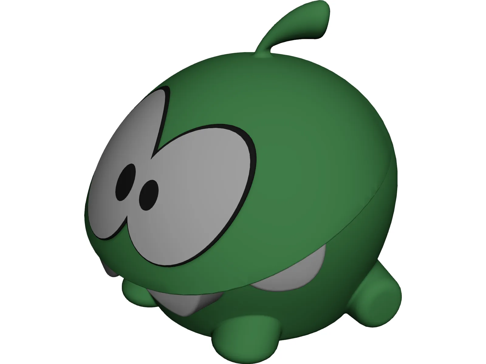 Cut Om Nom 3D Model main preview