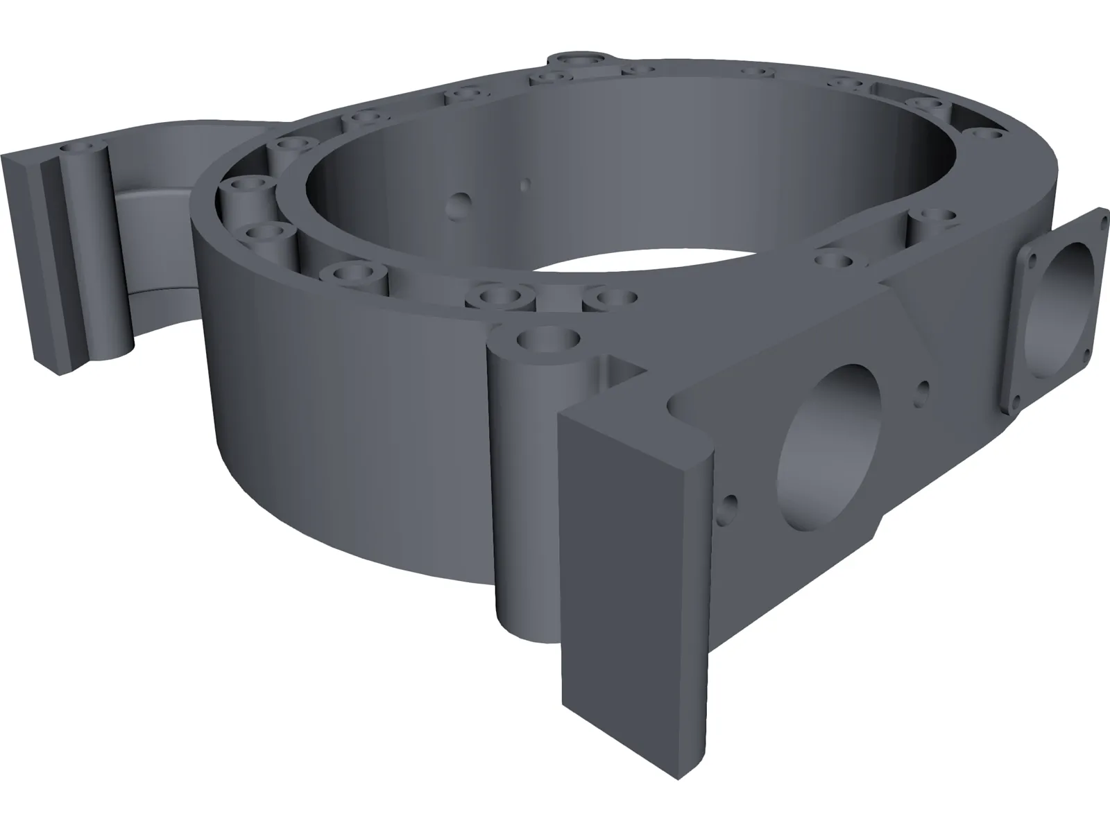 13B PP Engine Rotor Housing 3D Model main preview